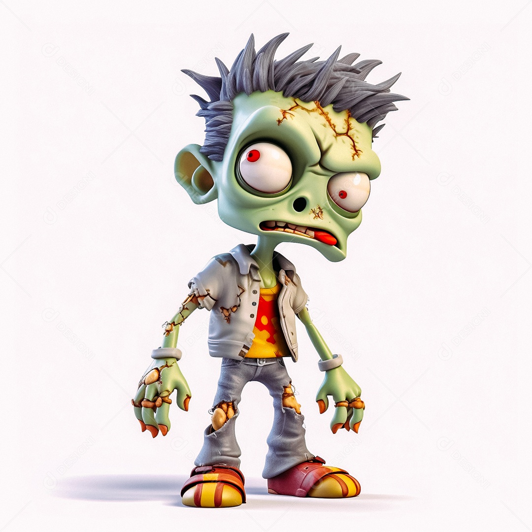 Zumbi cartoon realista