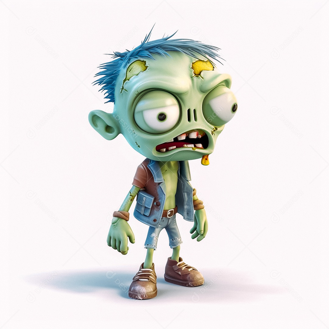 Zumbi cartoon realista