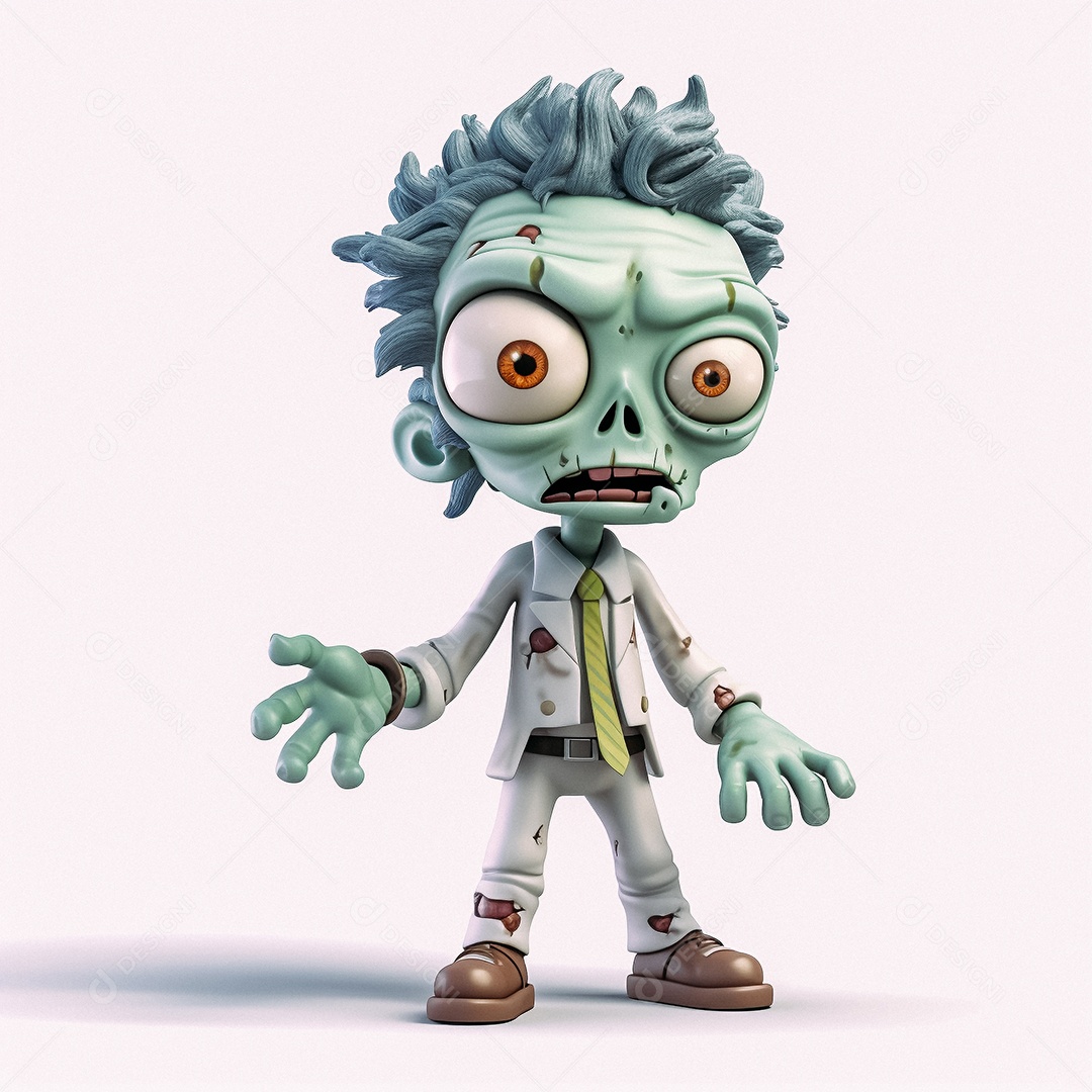 Zumbi cartoon realista