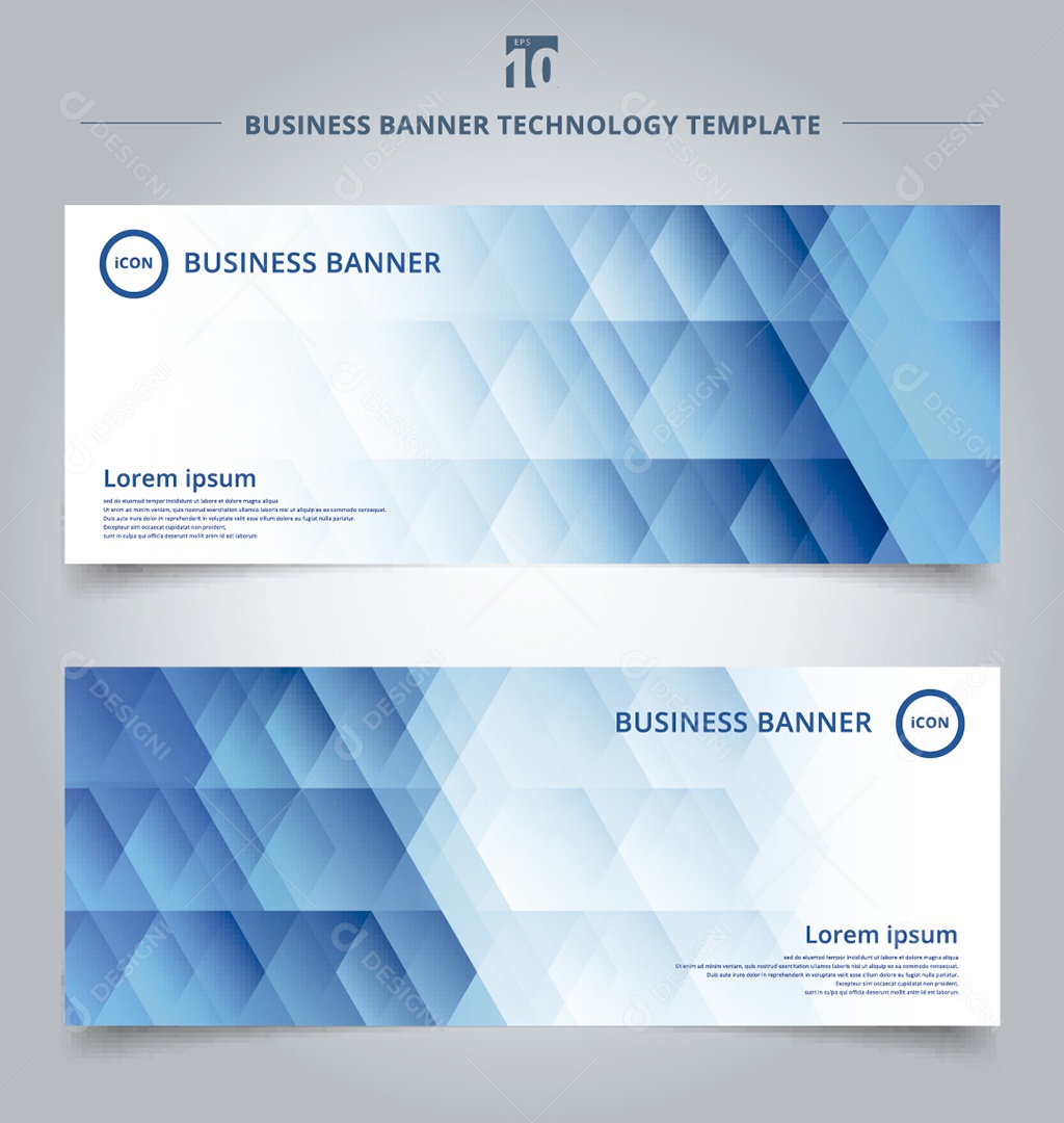 Modelo de Banner Ilustração Vetor EPS Editável