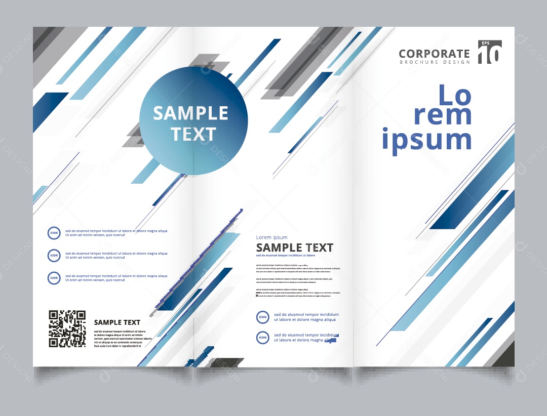 Modelo de Página Ilustração Vetor EPS Editável