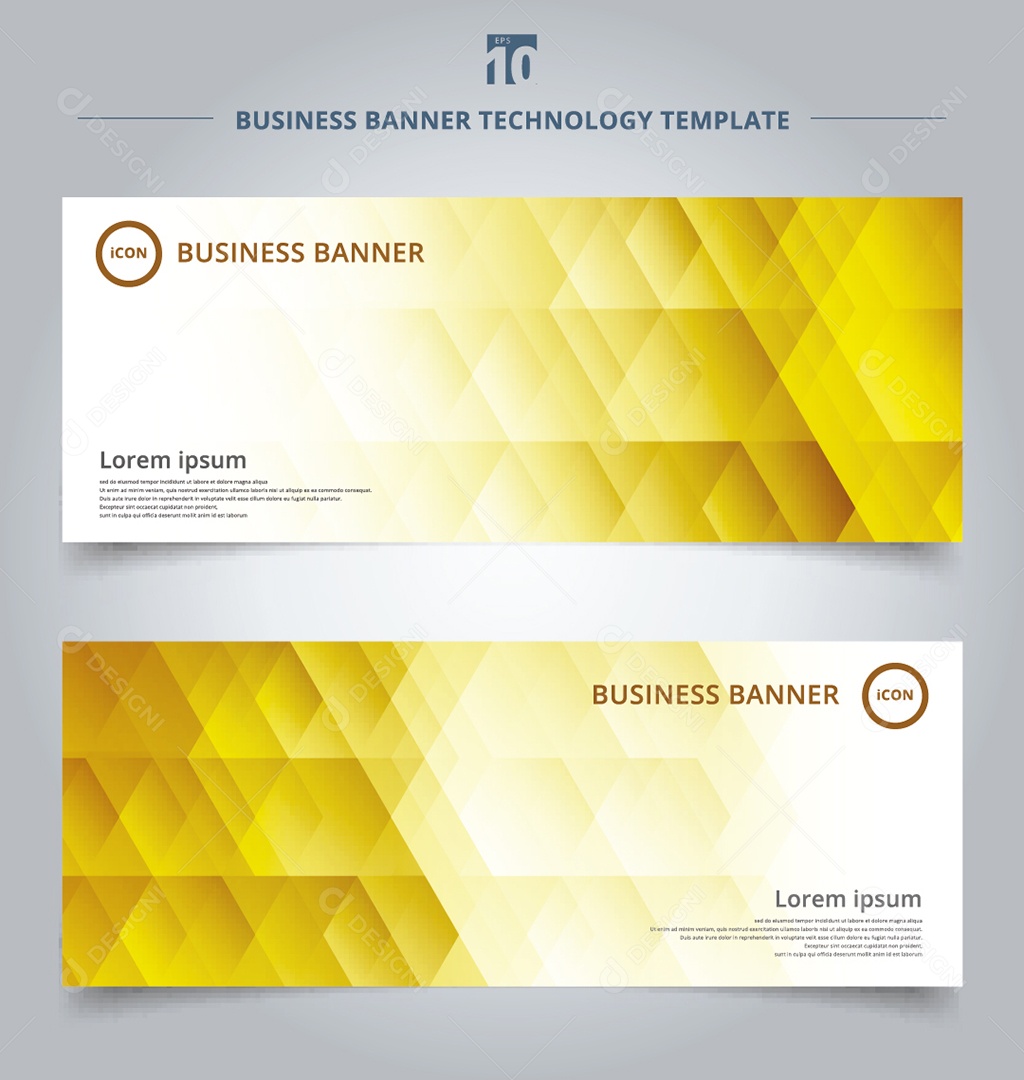 Modelo de Banner Ilustração Vetor EPS Editável