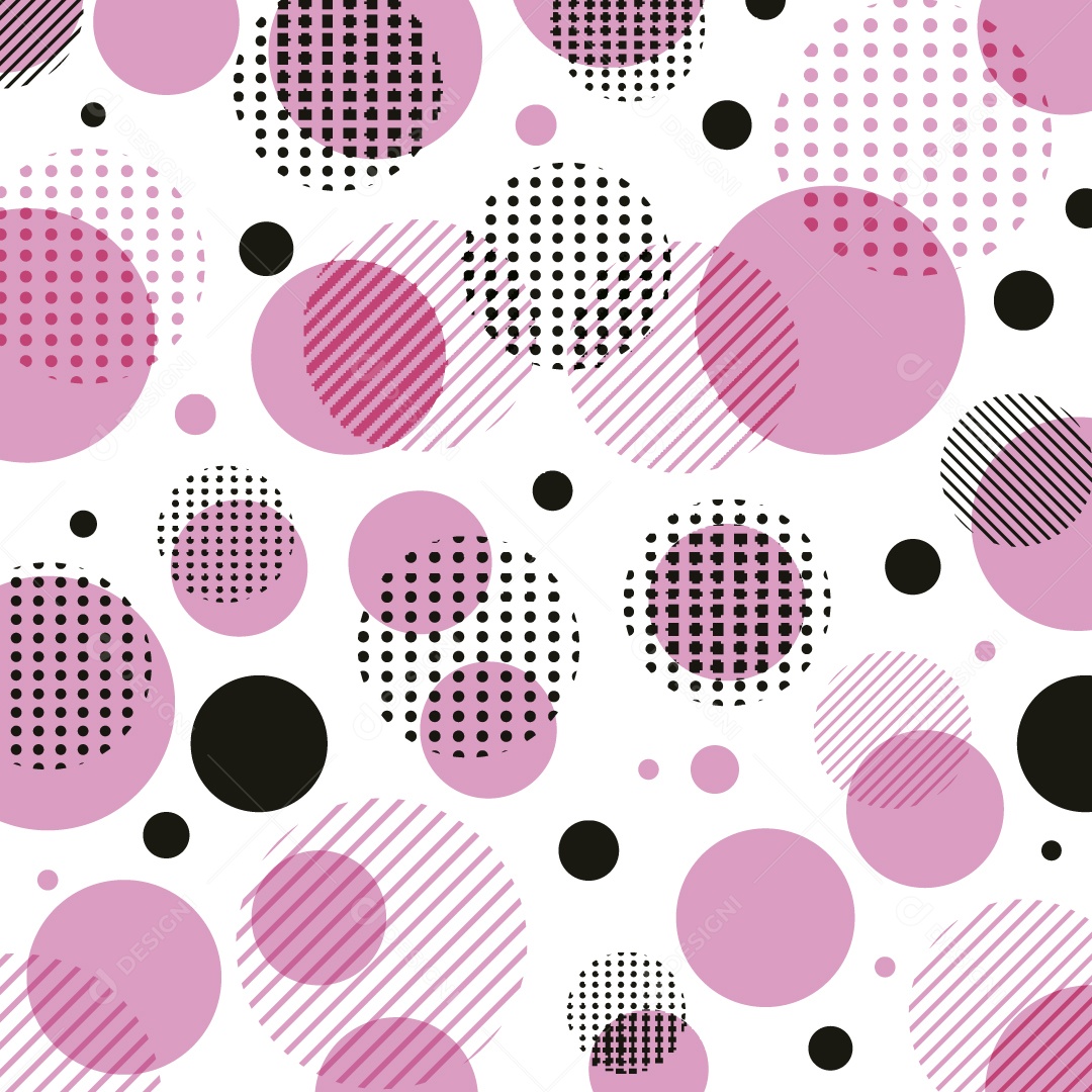 Background de Círculos Ilustração Vetor EPS