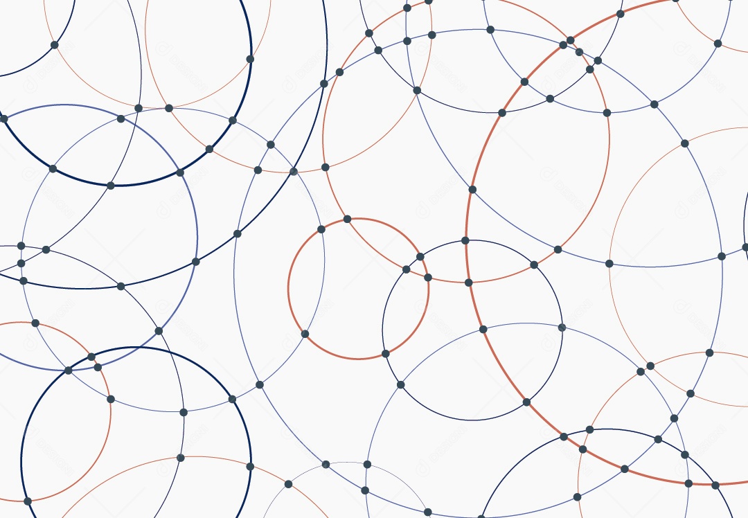 Background Círculos Ilustração Vetor EPS