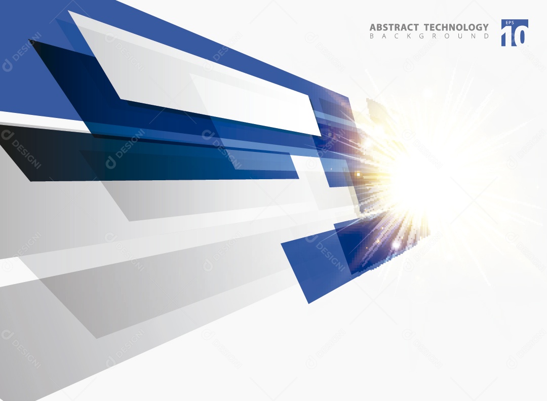 Background Abstrato Tecnológico Ilustração Vetor EPS