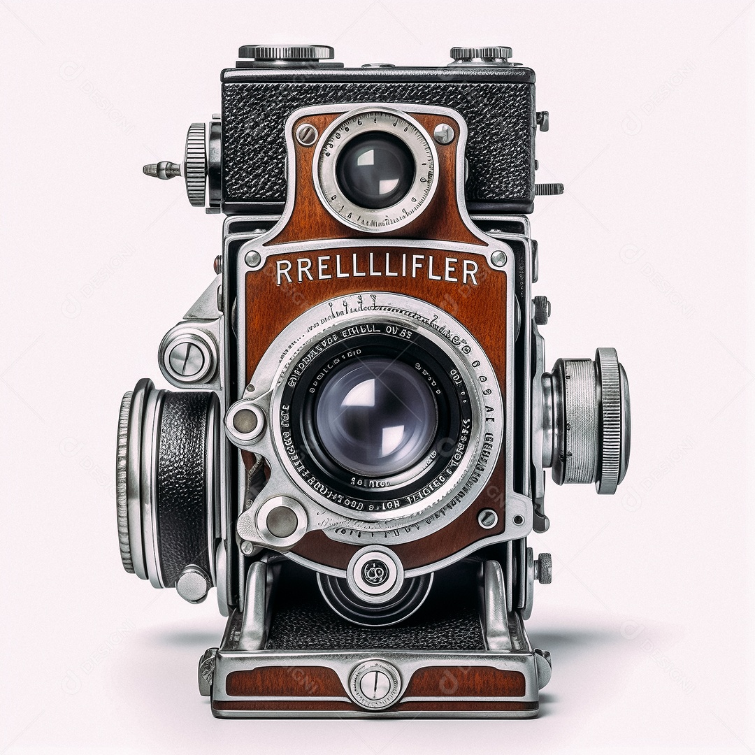 Câmera fotográfica vintage rolleiflex