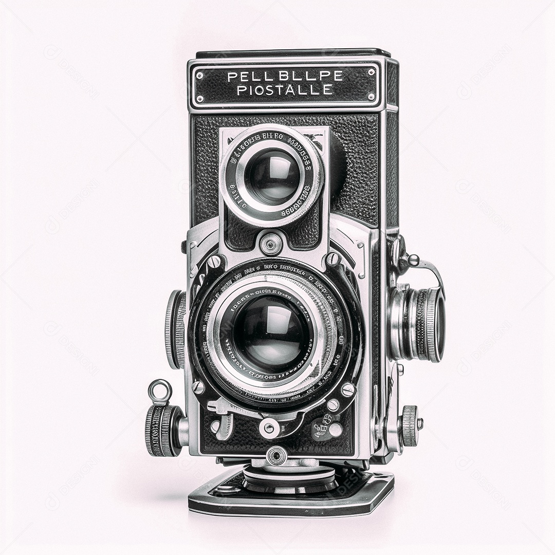 Câmera fotográfica vintage rolleiflex