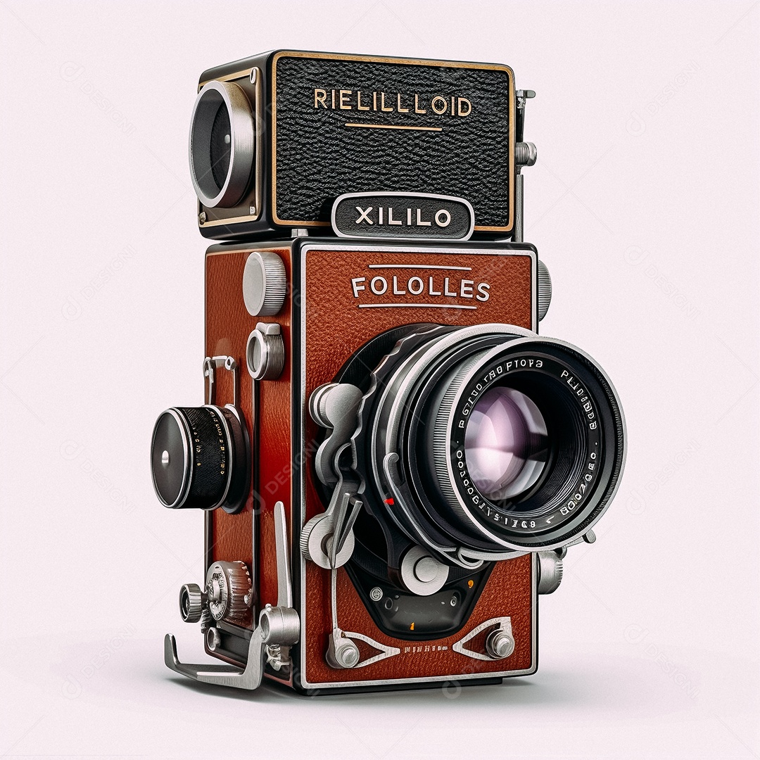 Câmera fotográfica vintage rolleiflex
