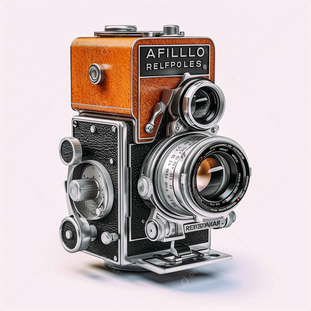 Câmera fotográfica vintage rolleiflex