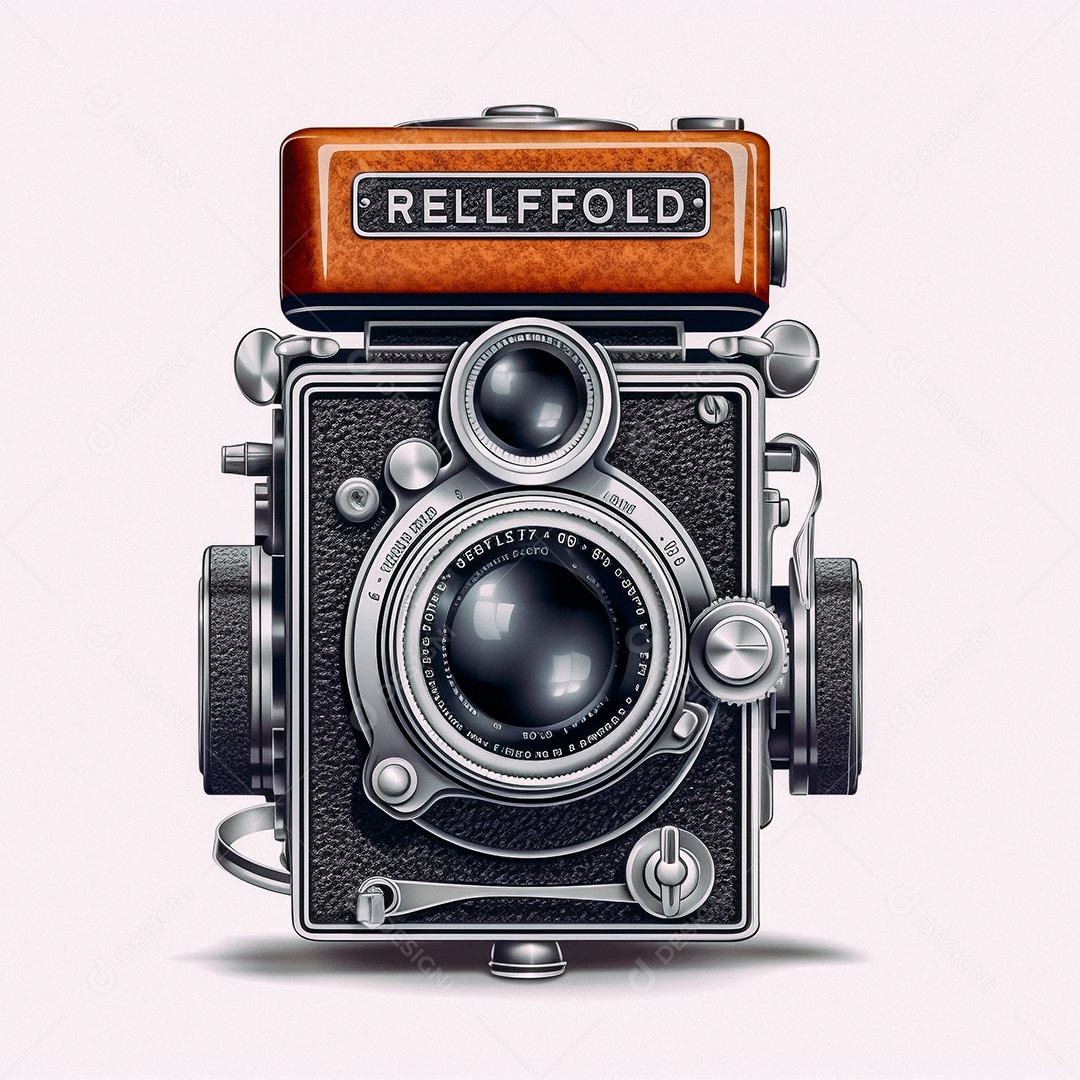 Câmera fotográfica vintage rolleiflex