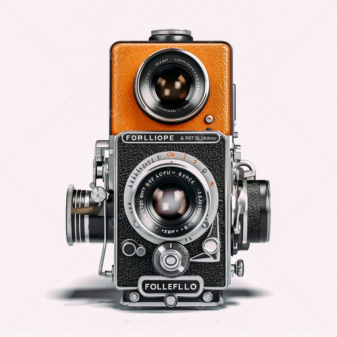 Câmera fotográfica vintage rolleiflex