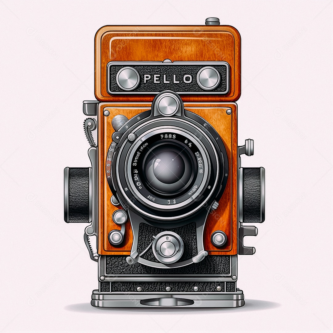 Câmera fotográfica vintage rolleiflex