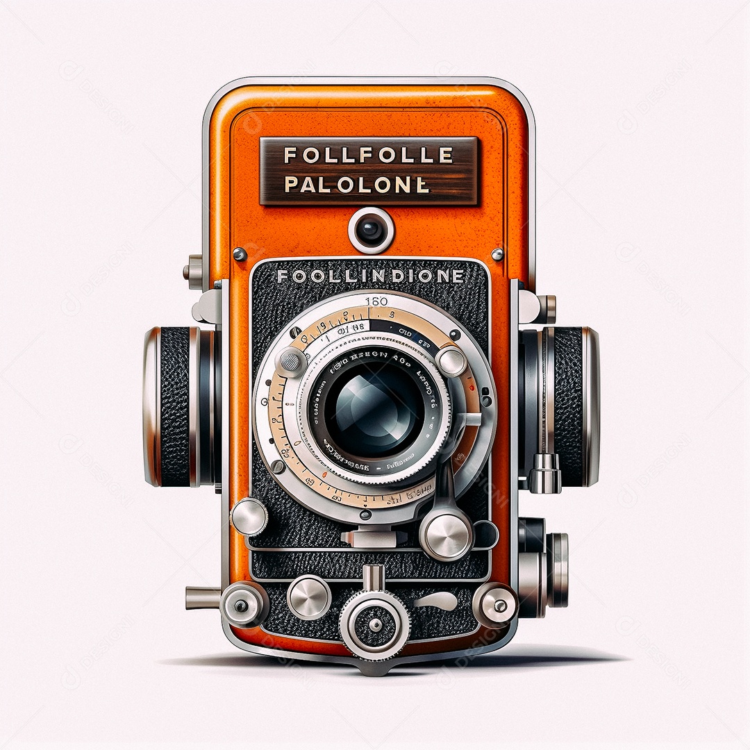 Câmera fotográfica vintage rolleiflexv