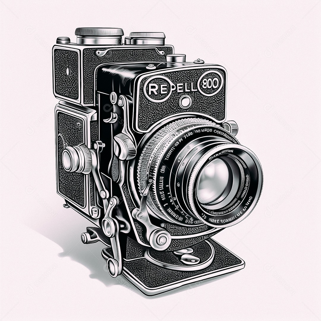 Câmera fotográfica vintage rolleiflex