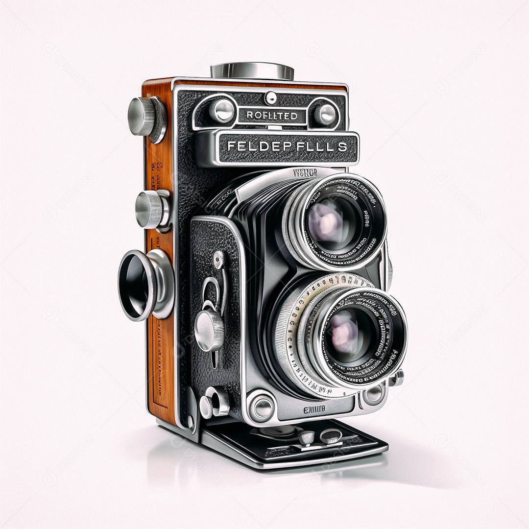 Câmera fotográfica vintage rolleiflex