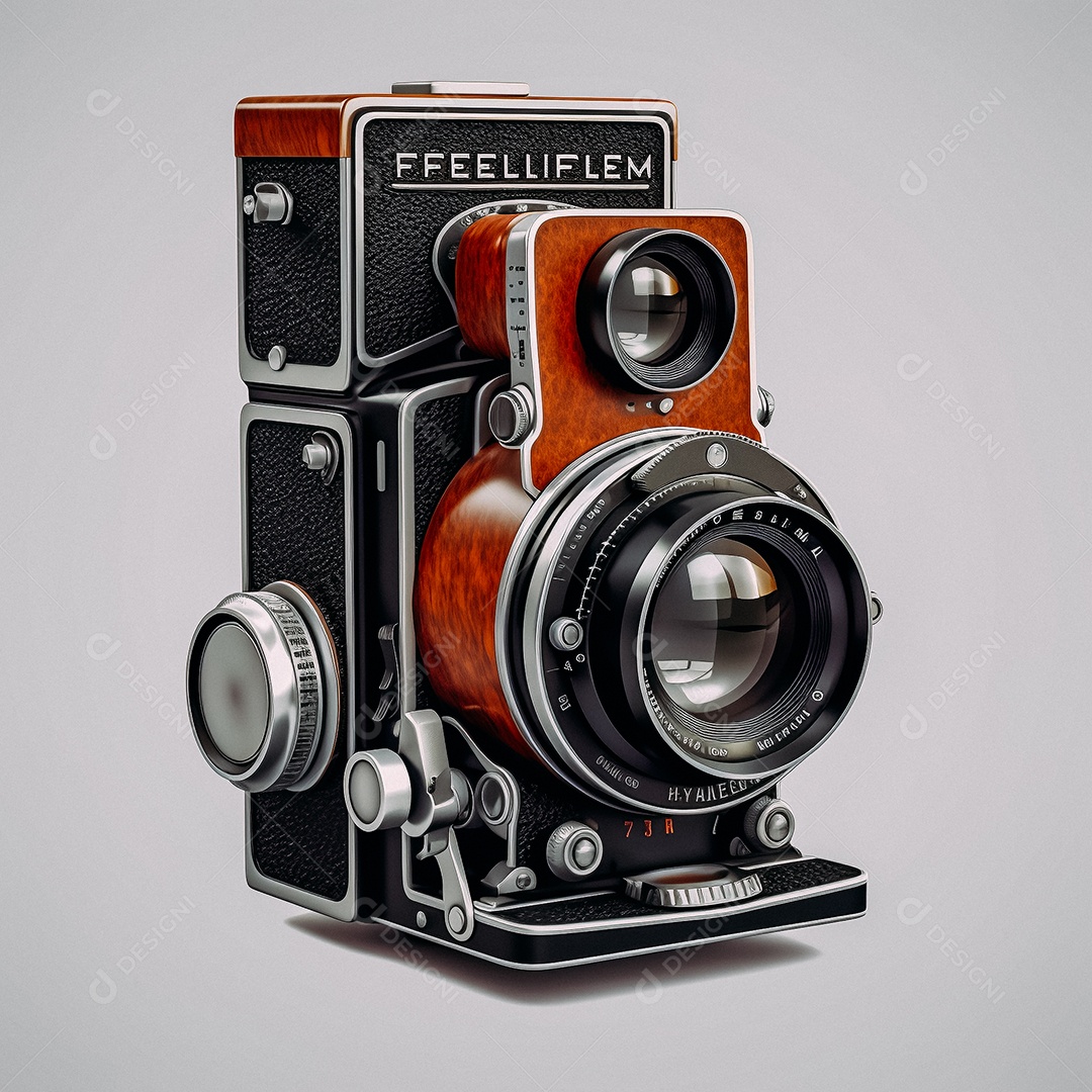 Câmera fotográfica vintage rolleiflex