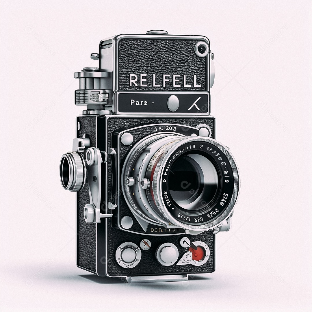 Câmera fotográfica vintage rolleiflex