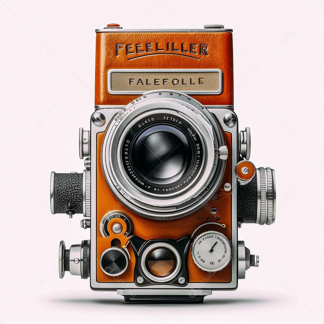 Câmera fotográfica vintage rolleiflex