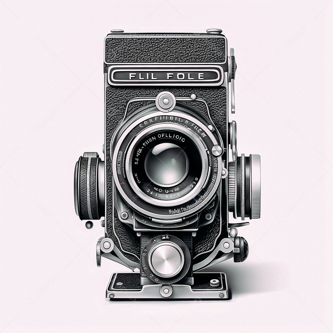 Câmera fotográfica vintage rolleiflex