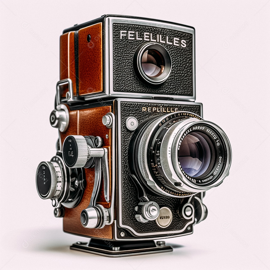 Câmera fotográfica vintage rolleiflex