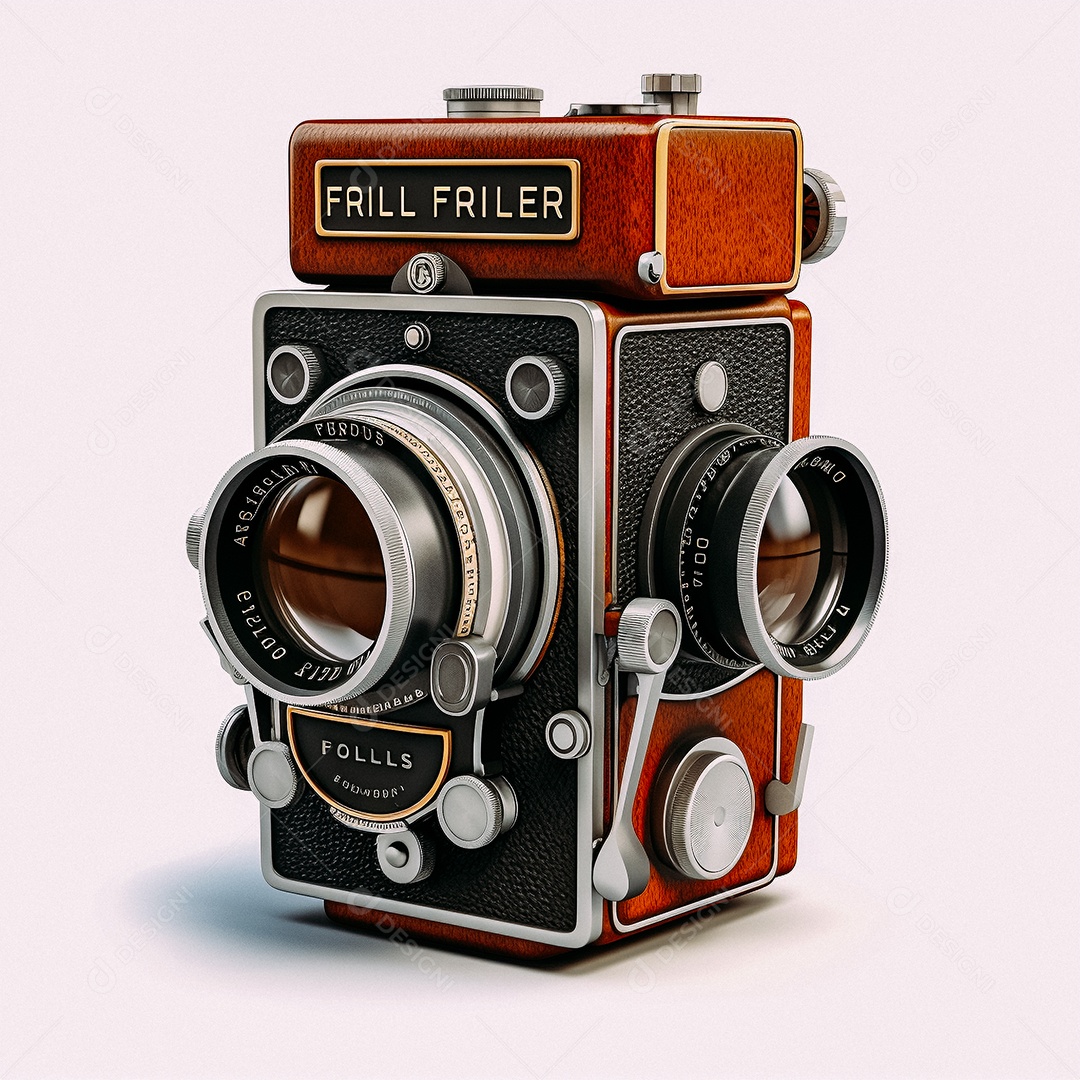 Câmera fotográfica vintage rolleiflex