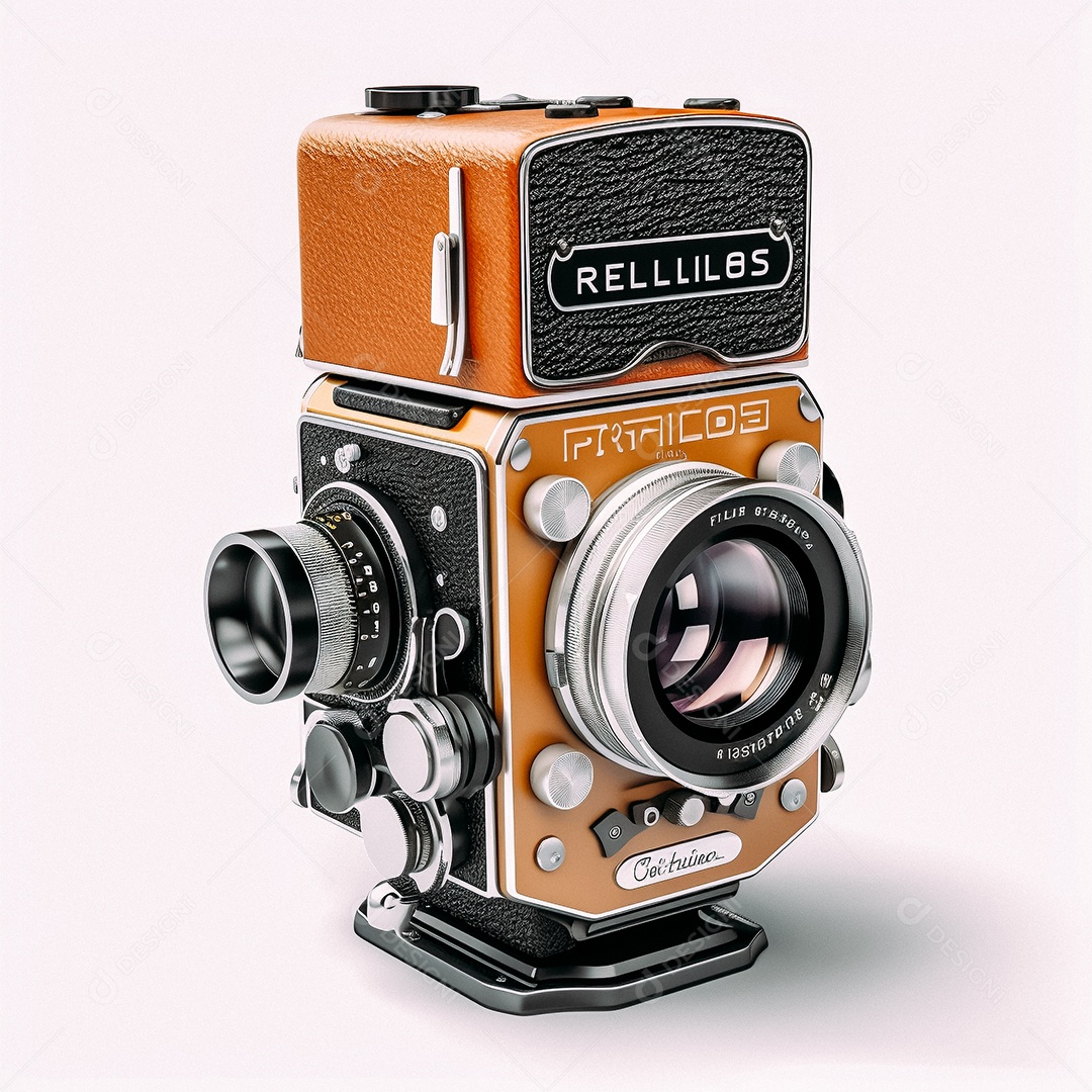 Câmera fotográfica vintage rolleiflex