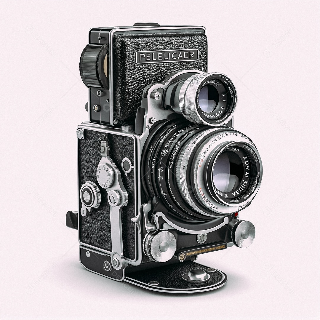 Câmera fotográfica vintage rolleiflex