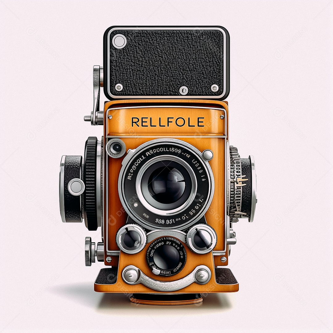 Câmera fotográfica vintage rolleiflex