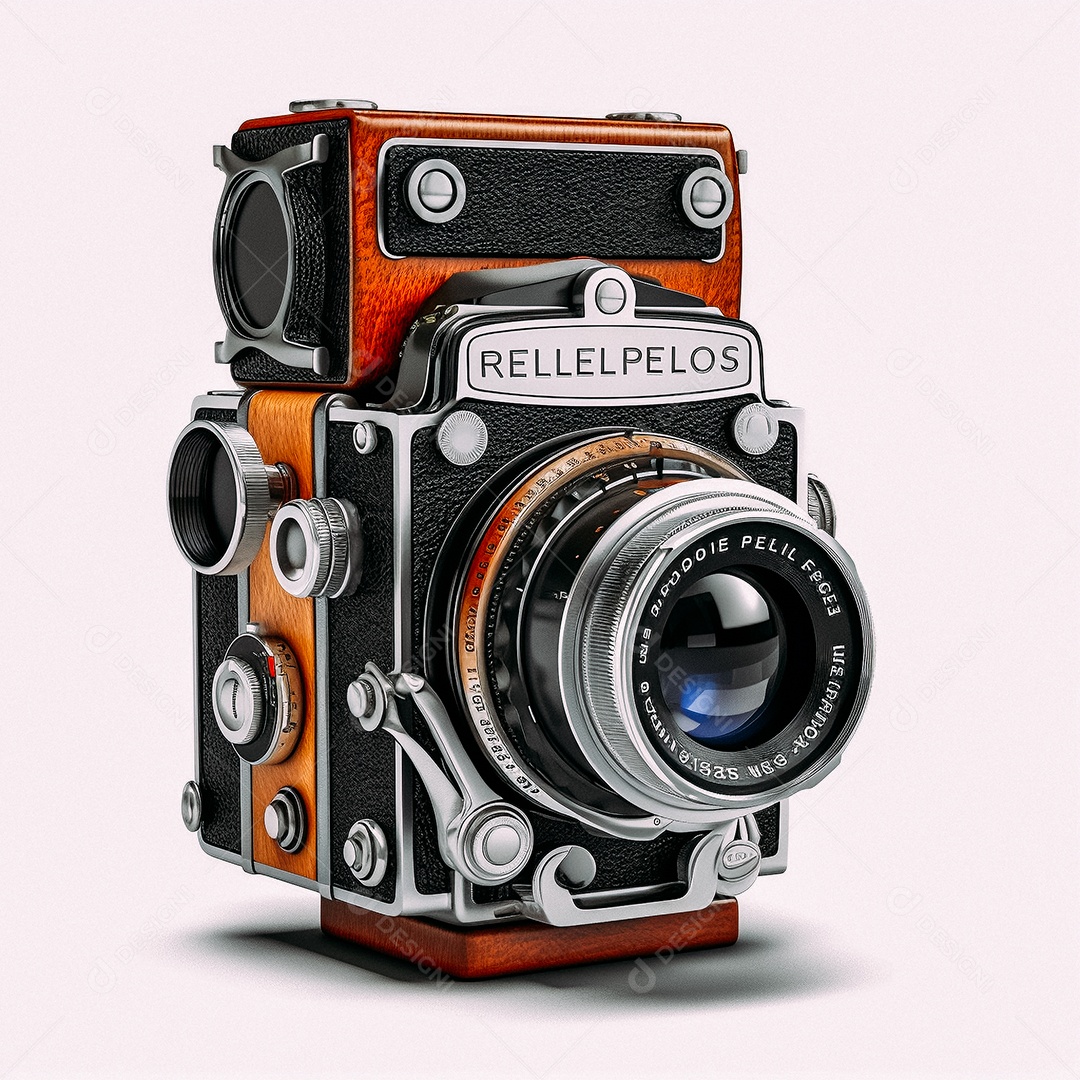 Câmera fotográfica vintage rolleiflex