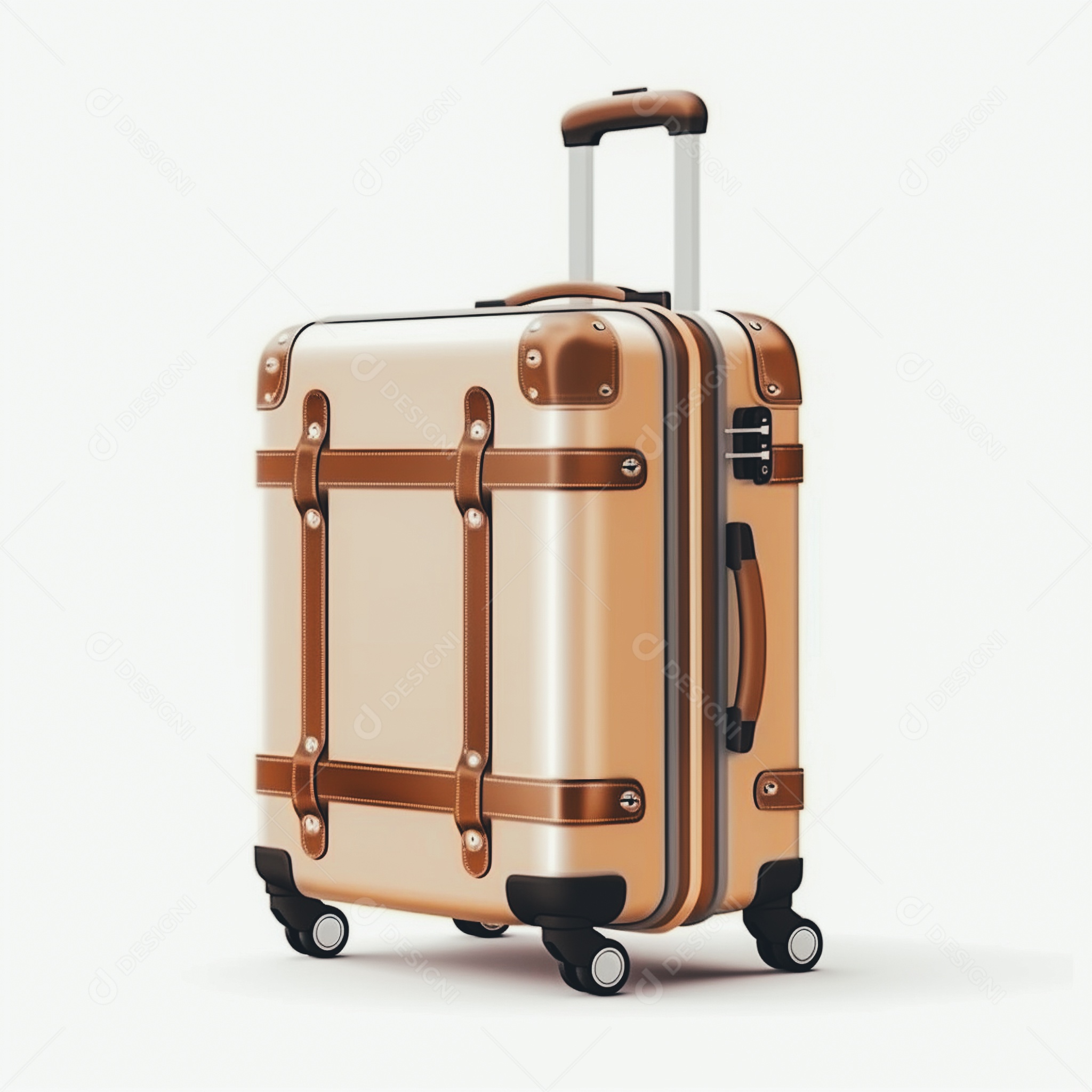 Mala rígida com rodas giratórias