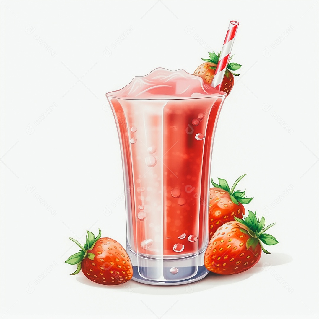 Copo de suco sobre uma mesa branca em um fundo isolado branco