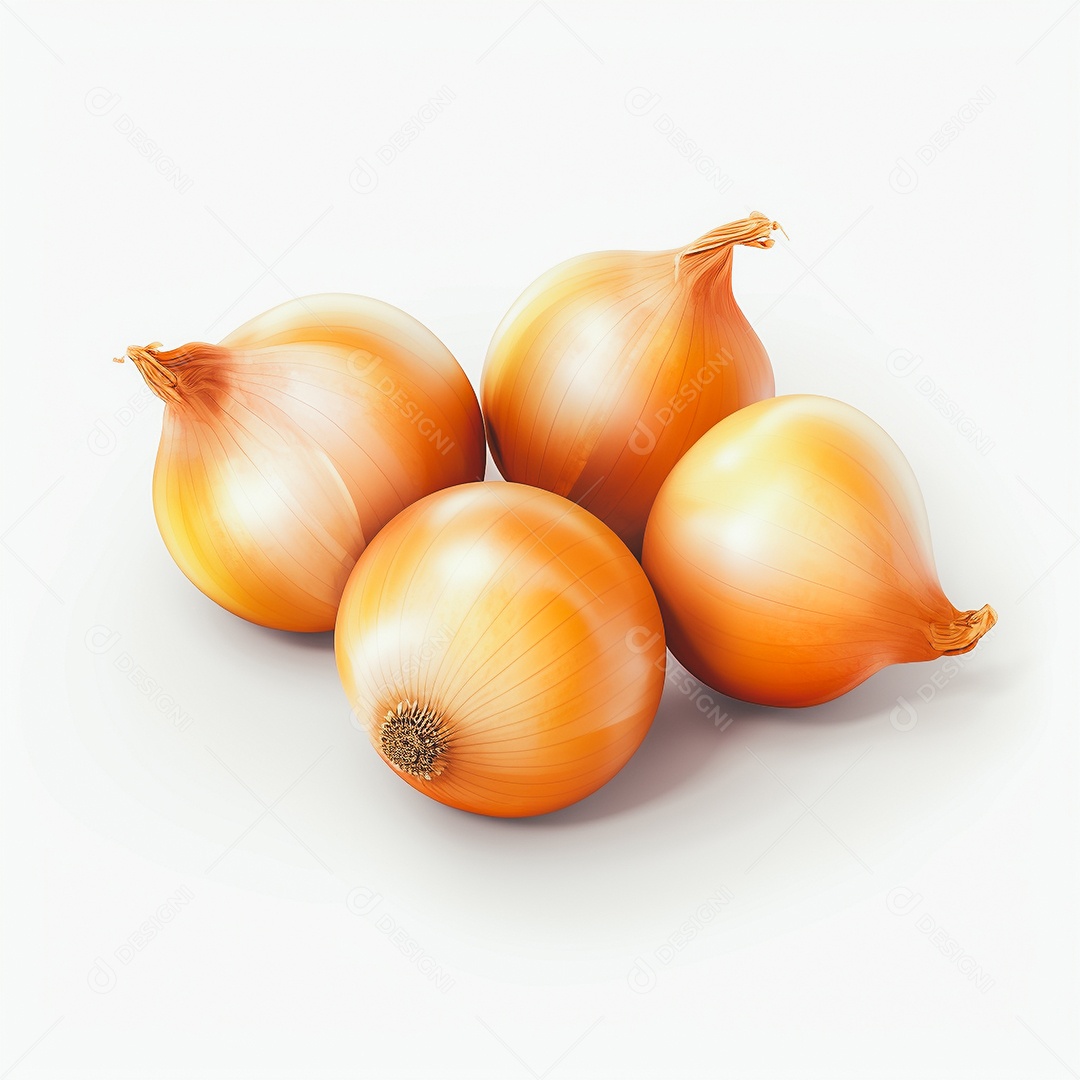 Cebola sobre uma mesa branca em um fundo isolado