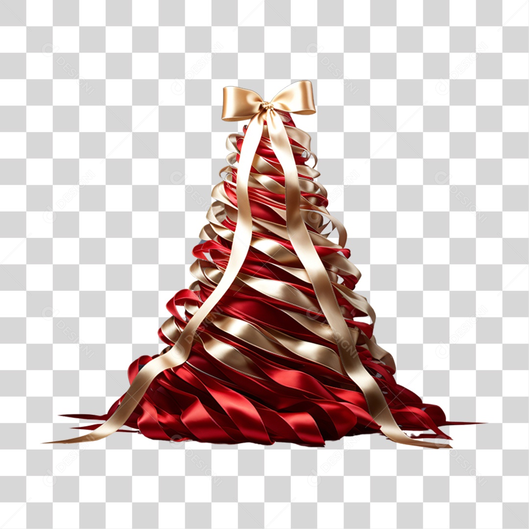 Arvores de Fitas Coloridas Para o Natal PNG Transparente