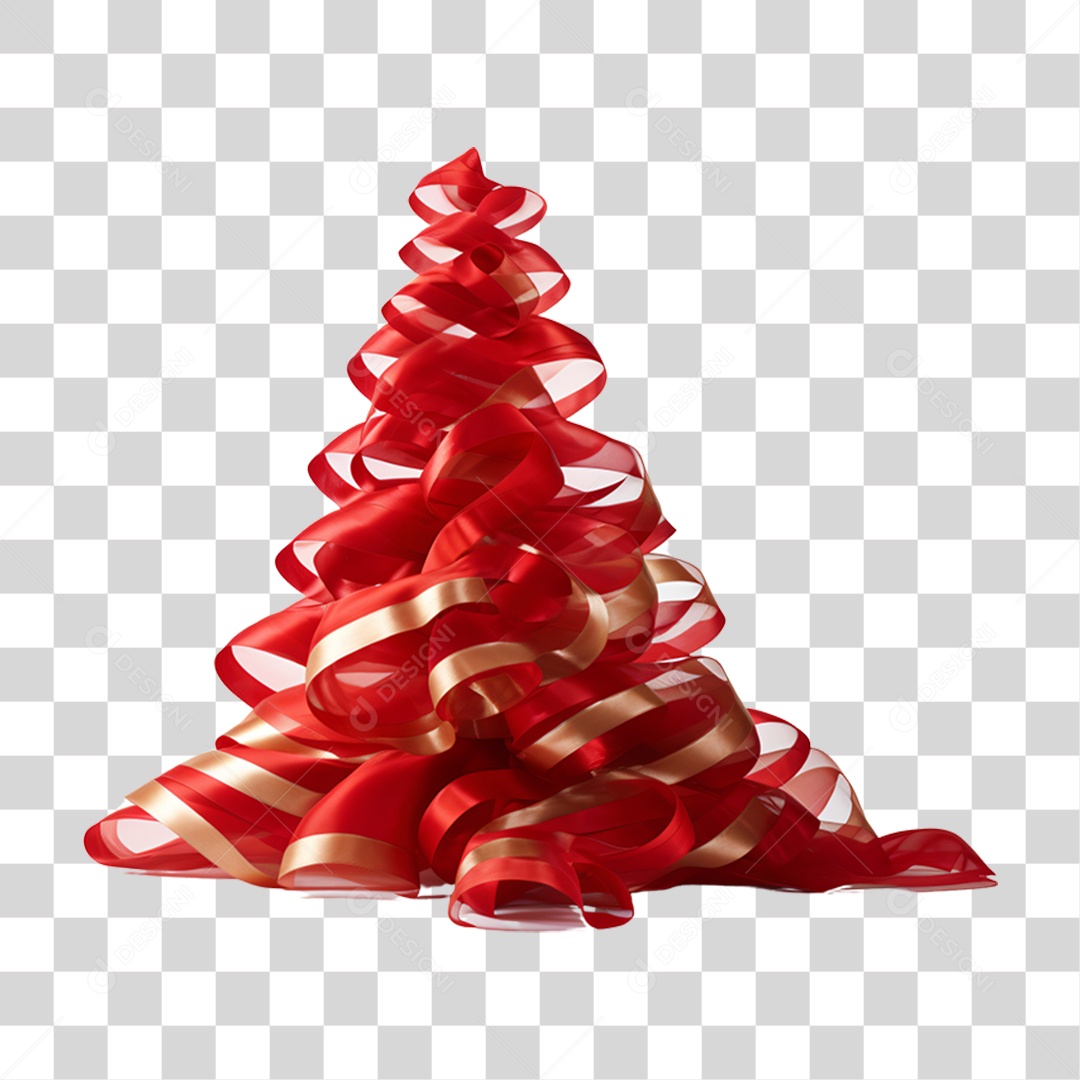 Colorful Ribbon Trees For Christmas Transparent PNG