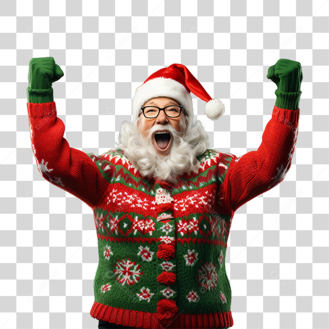 Homem Vestido Para o Natal PNG Transparente