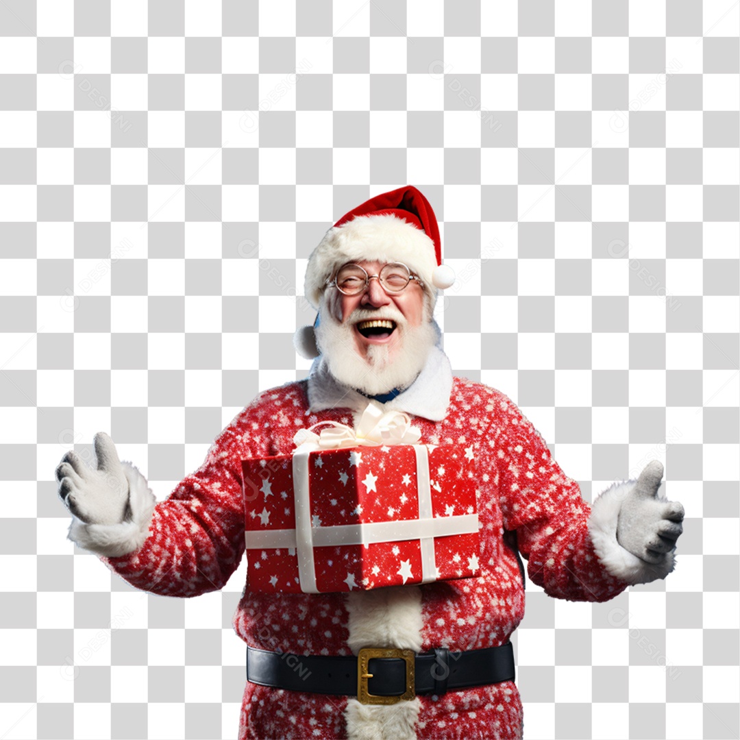 Homem de Papai Noel Para o Natal PNG Transparente