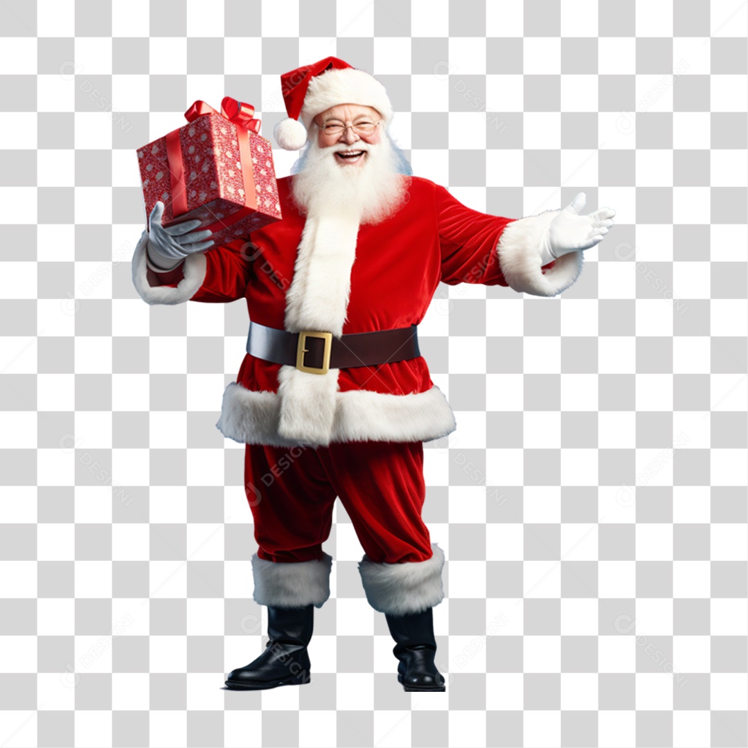 Homem de Papai Noel Para o Natal PNG Transparente