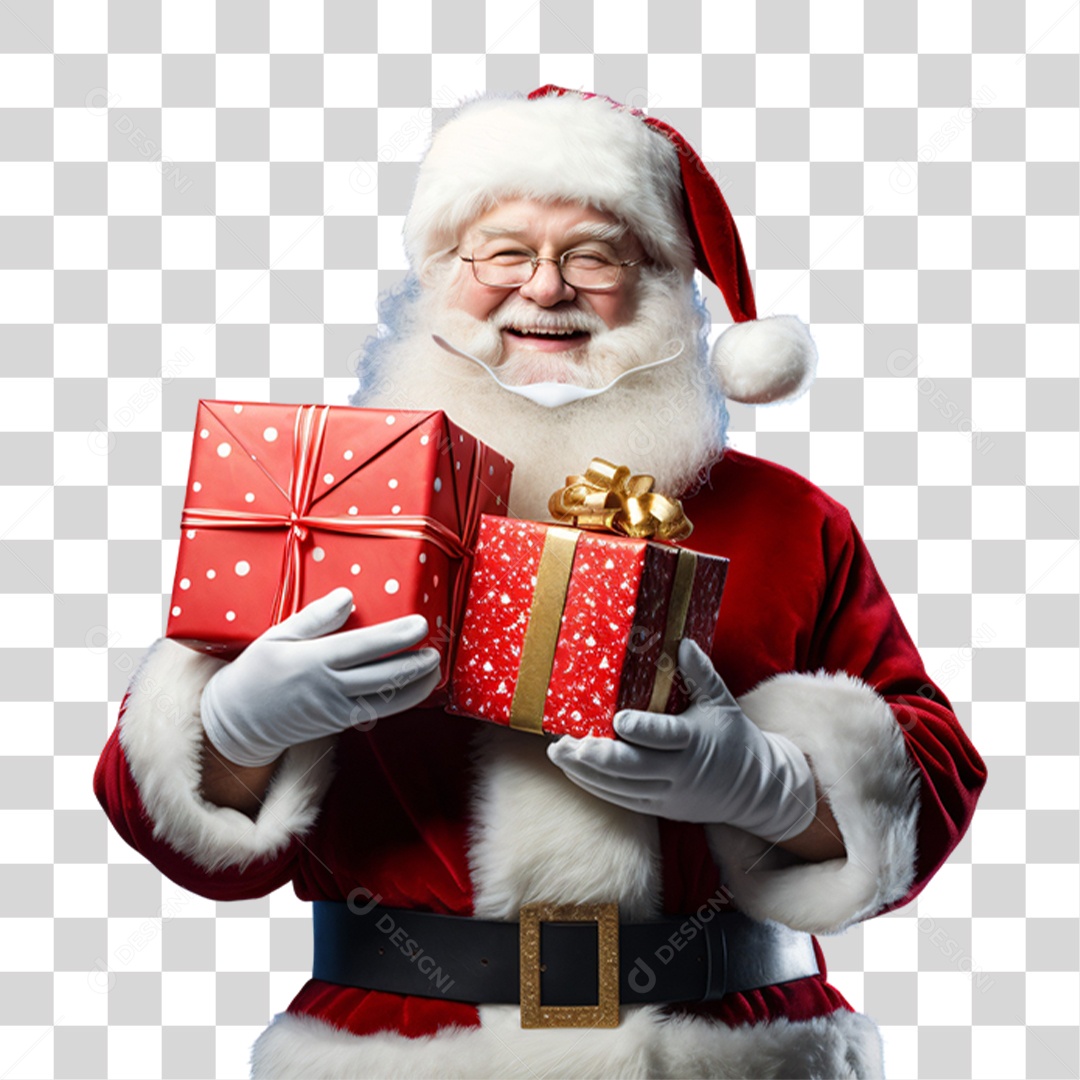 Homem de Papai Noel Para o Natal PNG Transparente