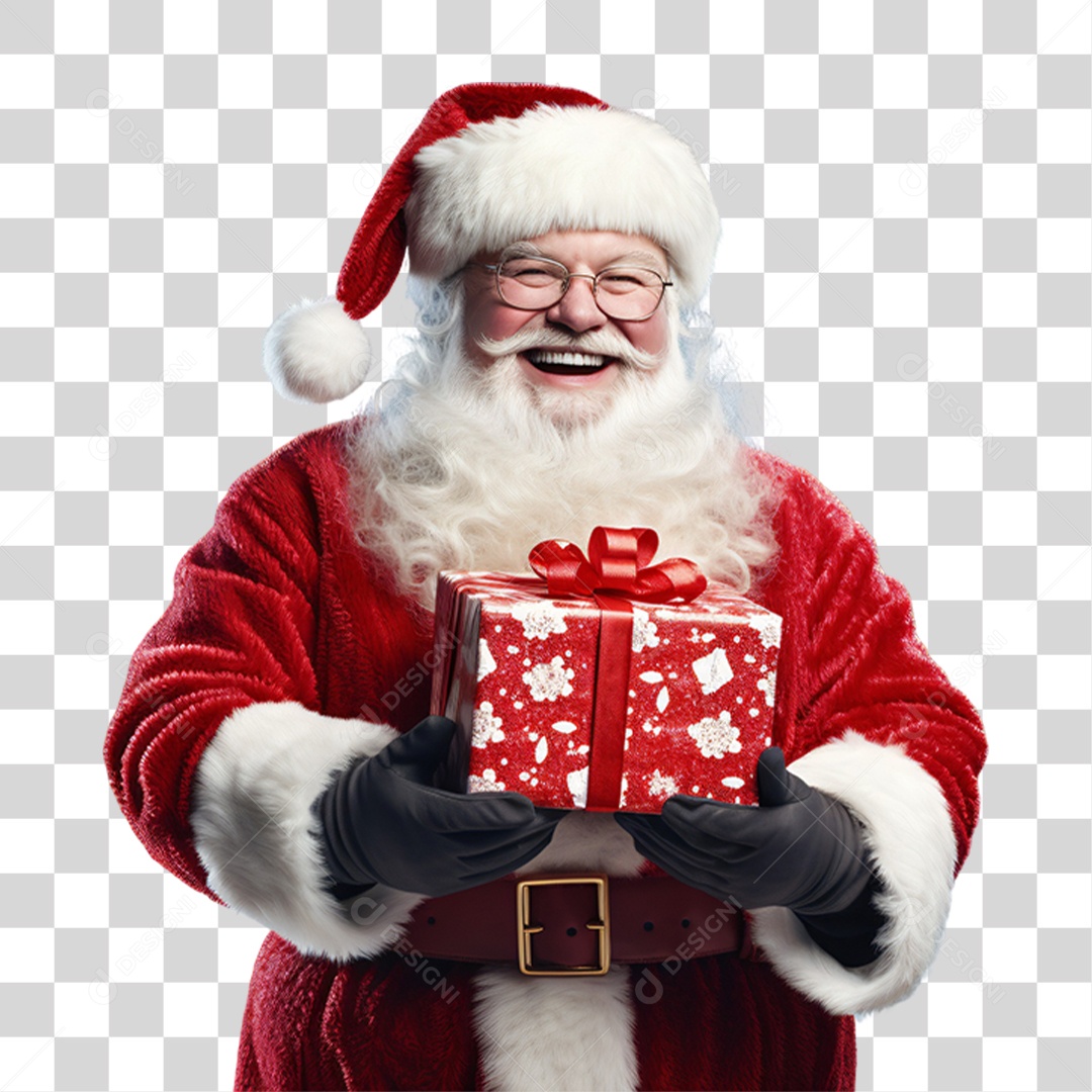 Homem de Papai Noel Para o Natal PNG Transparente