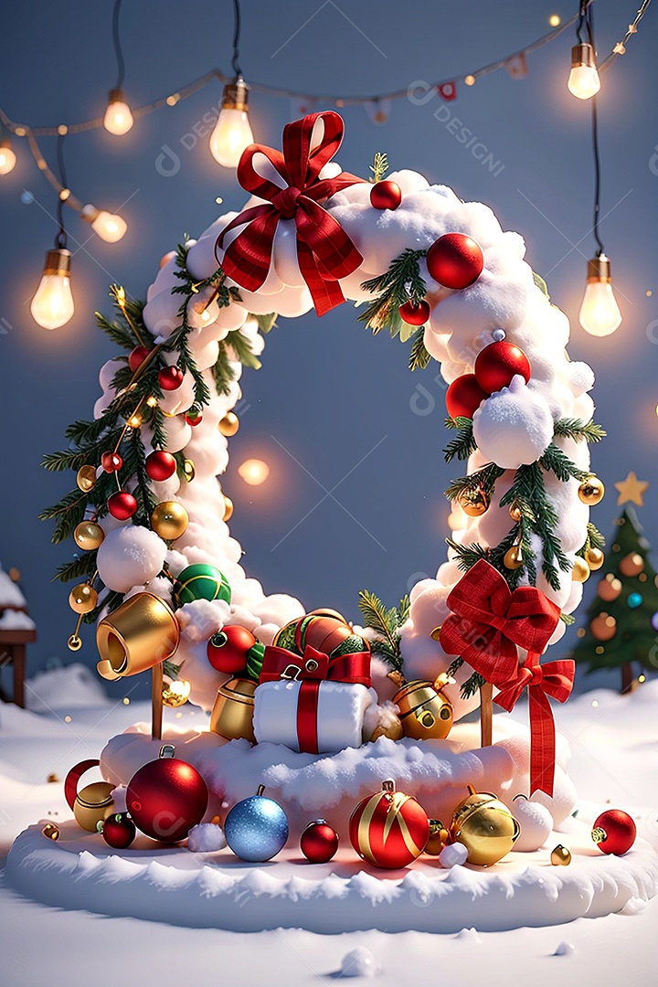 Fundo de Papai Noel para design de mídia social