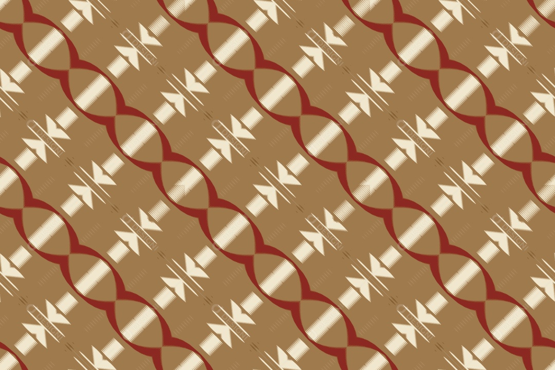 Ilustração Padrão Tribal Tradicional Colorido Vetor EPS