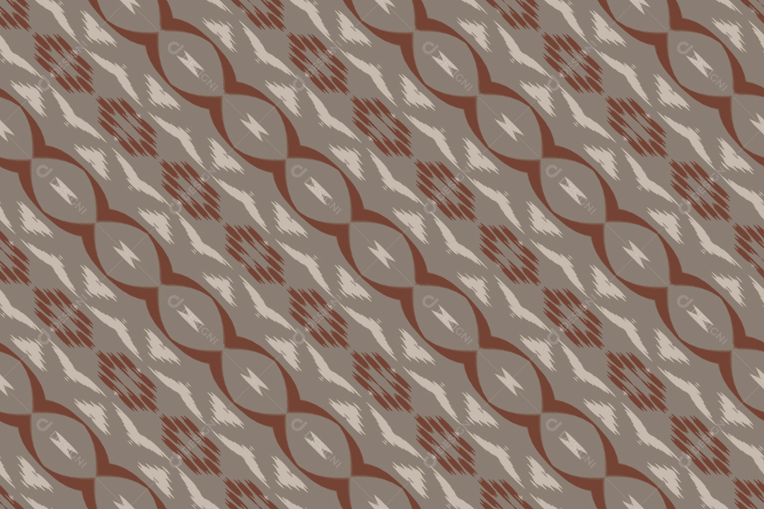 Padrão Tribal Tradicional Colorido Ilustração Vetor EPS