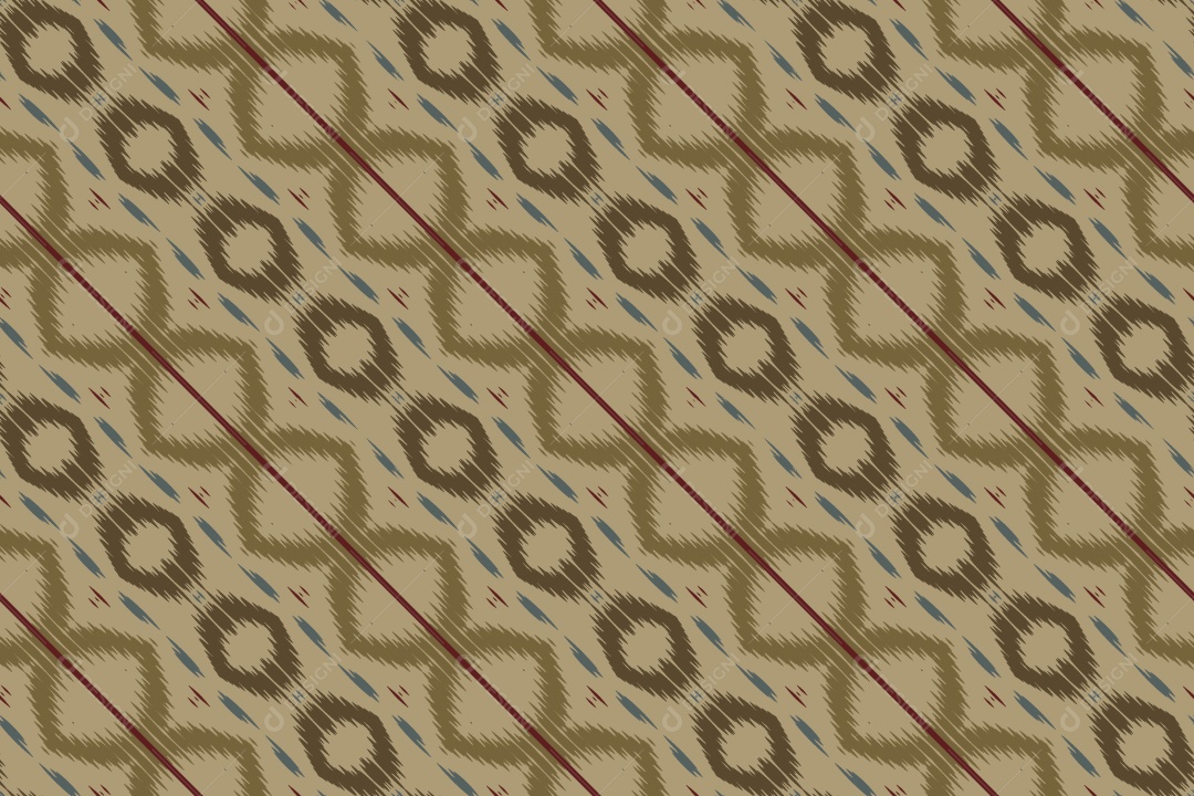 Padrão Tribal Tradicional Colorido Ilustração Vetor EPS