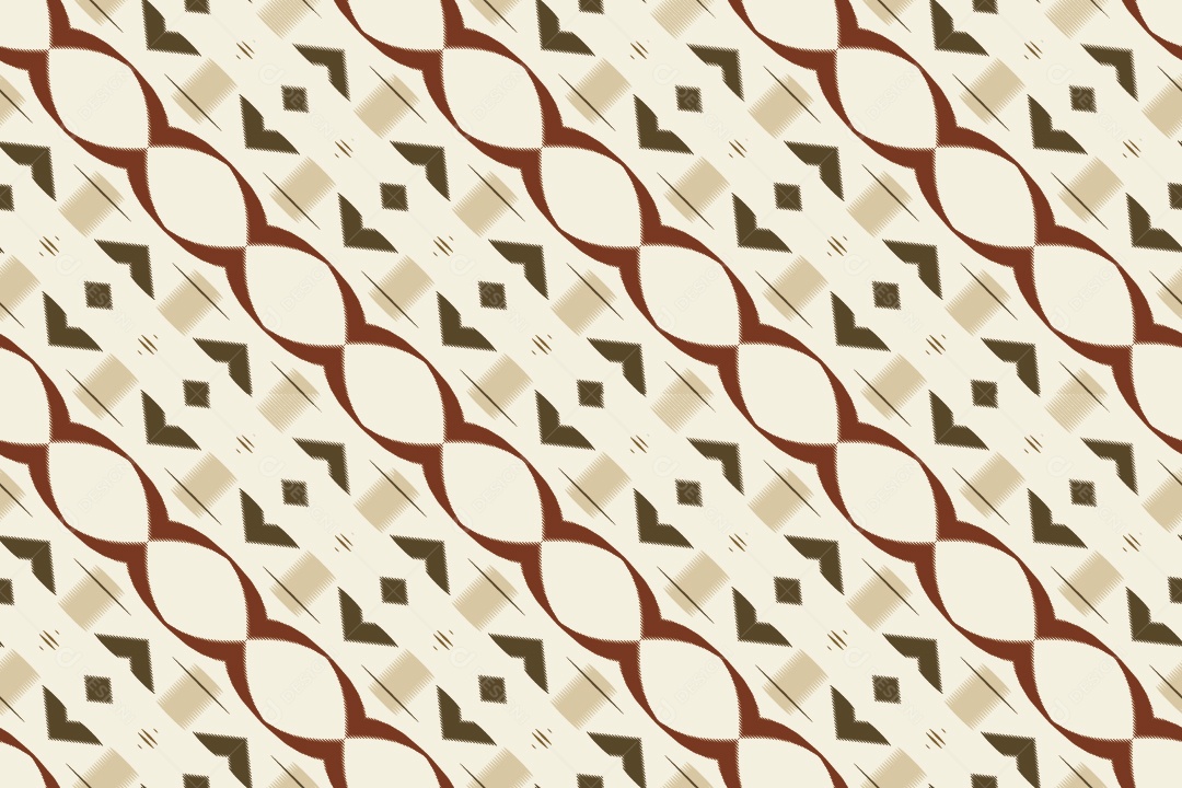 Padrão Tribal Tradicional Colorido Ilustração Vetor EPS