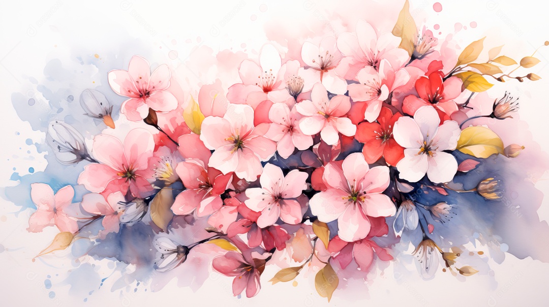 Lindas flores sobre um lindo jardim.