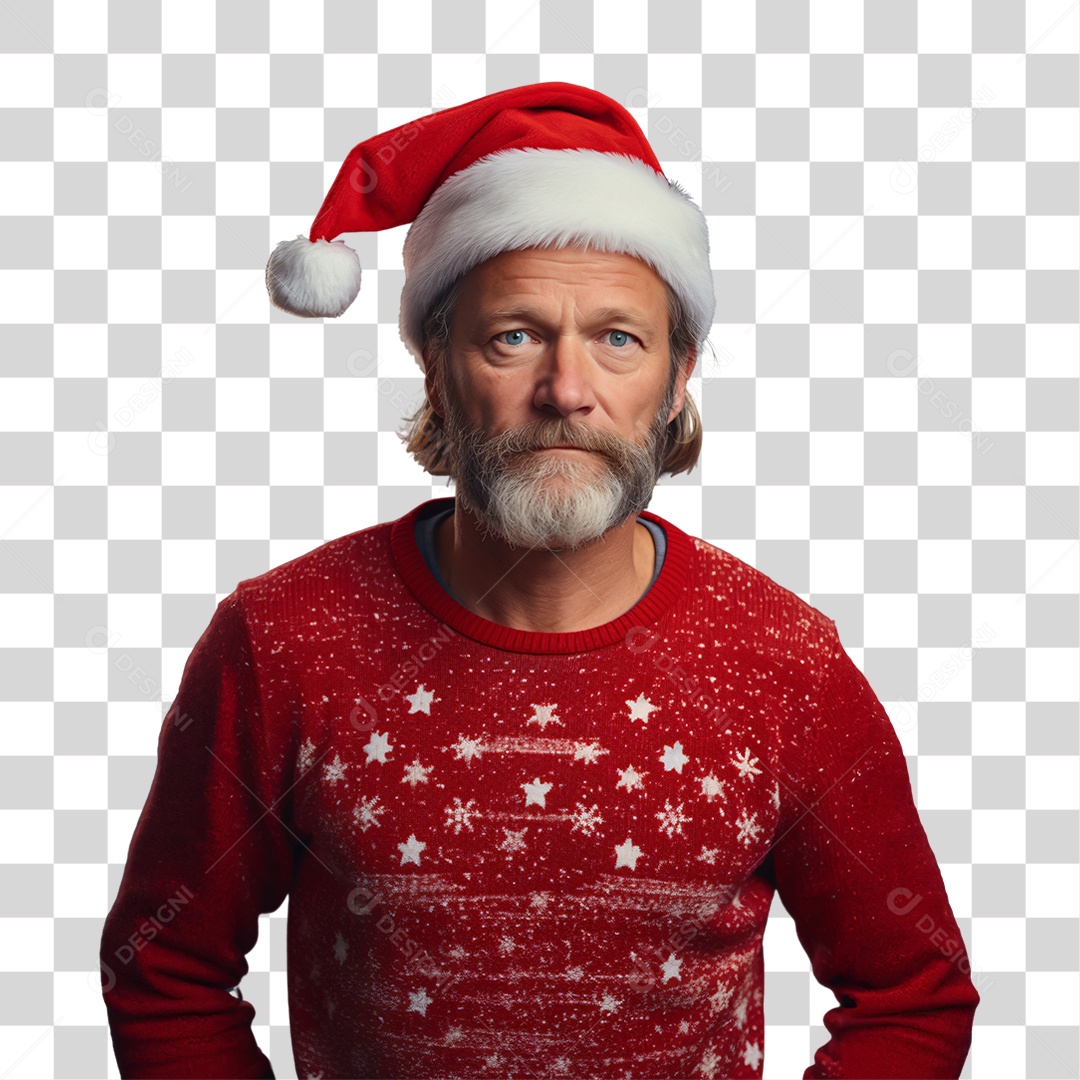 Homem Vestido Para o Natal PNG Transparente