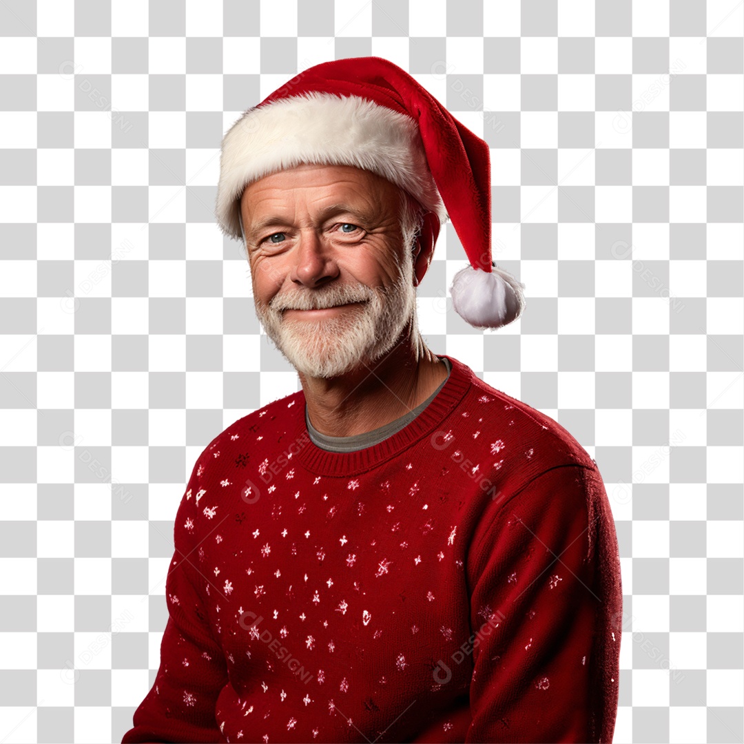 Homem Vestido Para o Natal PNG Transparente