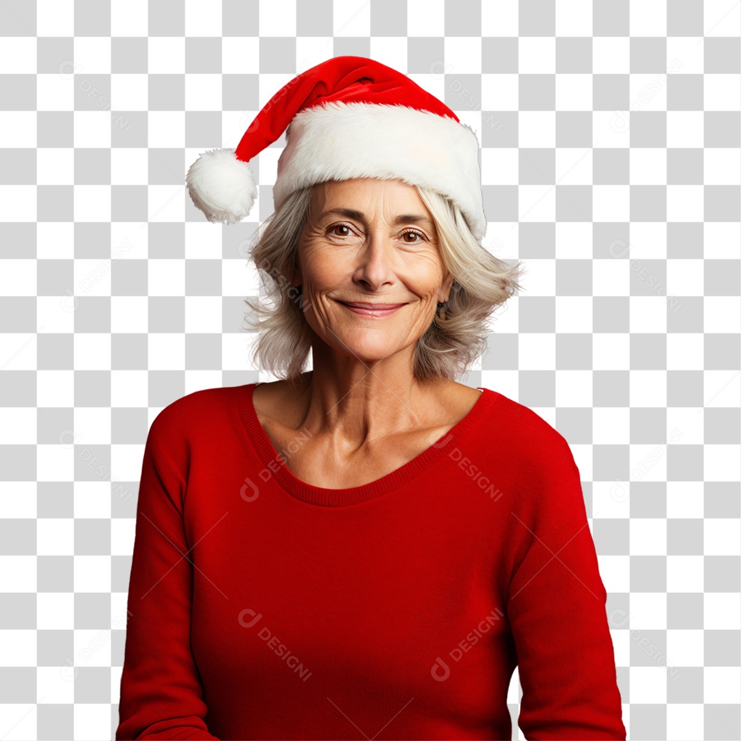 Mulher Vestida Para o Natal PNG Transparente