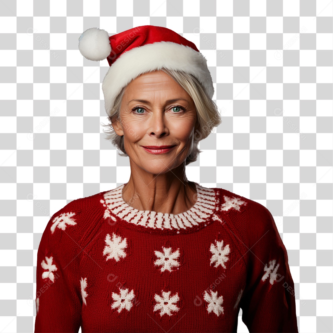 Mulher Vestida Para o Natal PNG Transparente