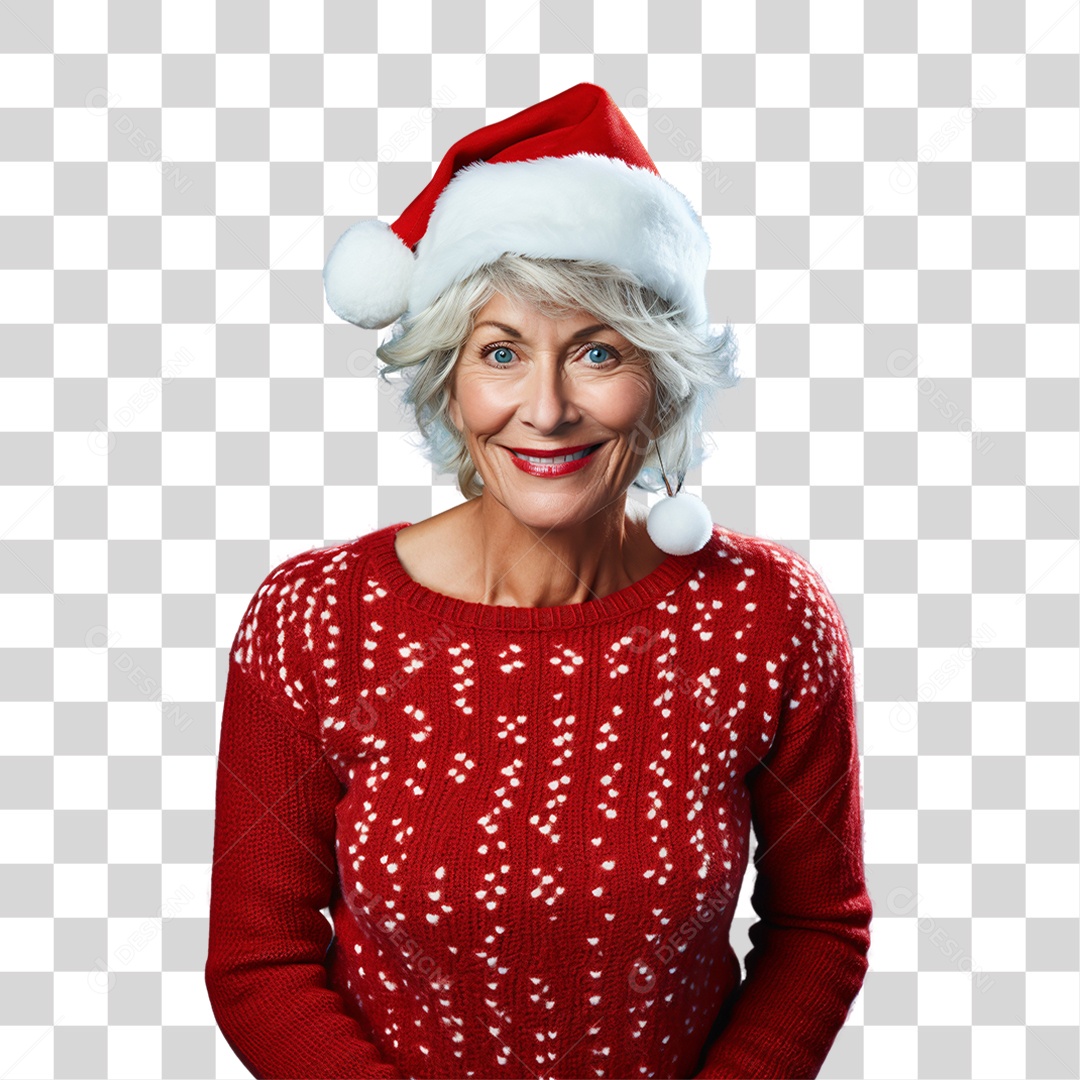 Mulher Vestida Para o Natal PNG Transparente